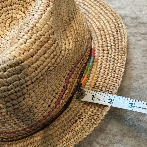 Peter Grimm Stylish Straw Fedora Hat one size - Picture 5 of 7